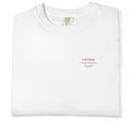 White t-shirt with text 'I'm Fine, I Just Need a Snack' on a white background